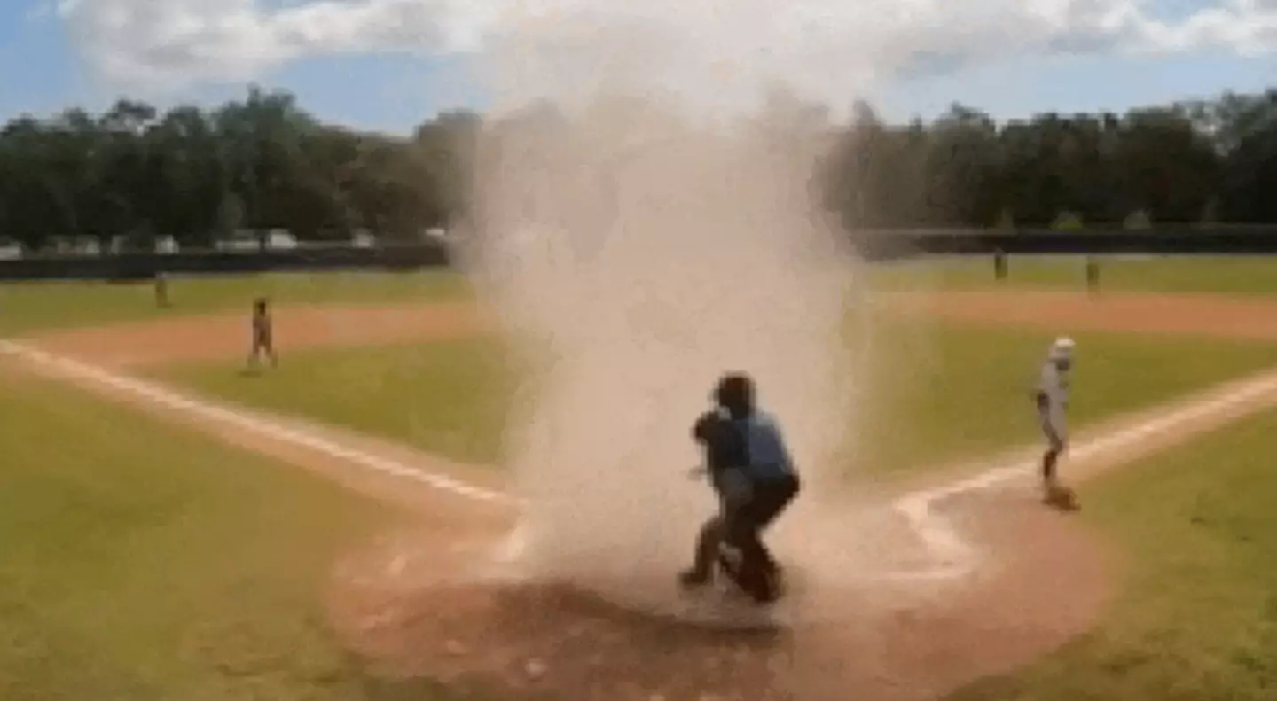 The dust devil swept across the field, calling Wiles into action.