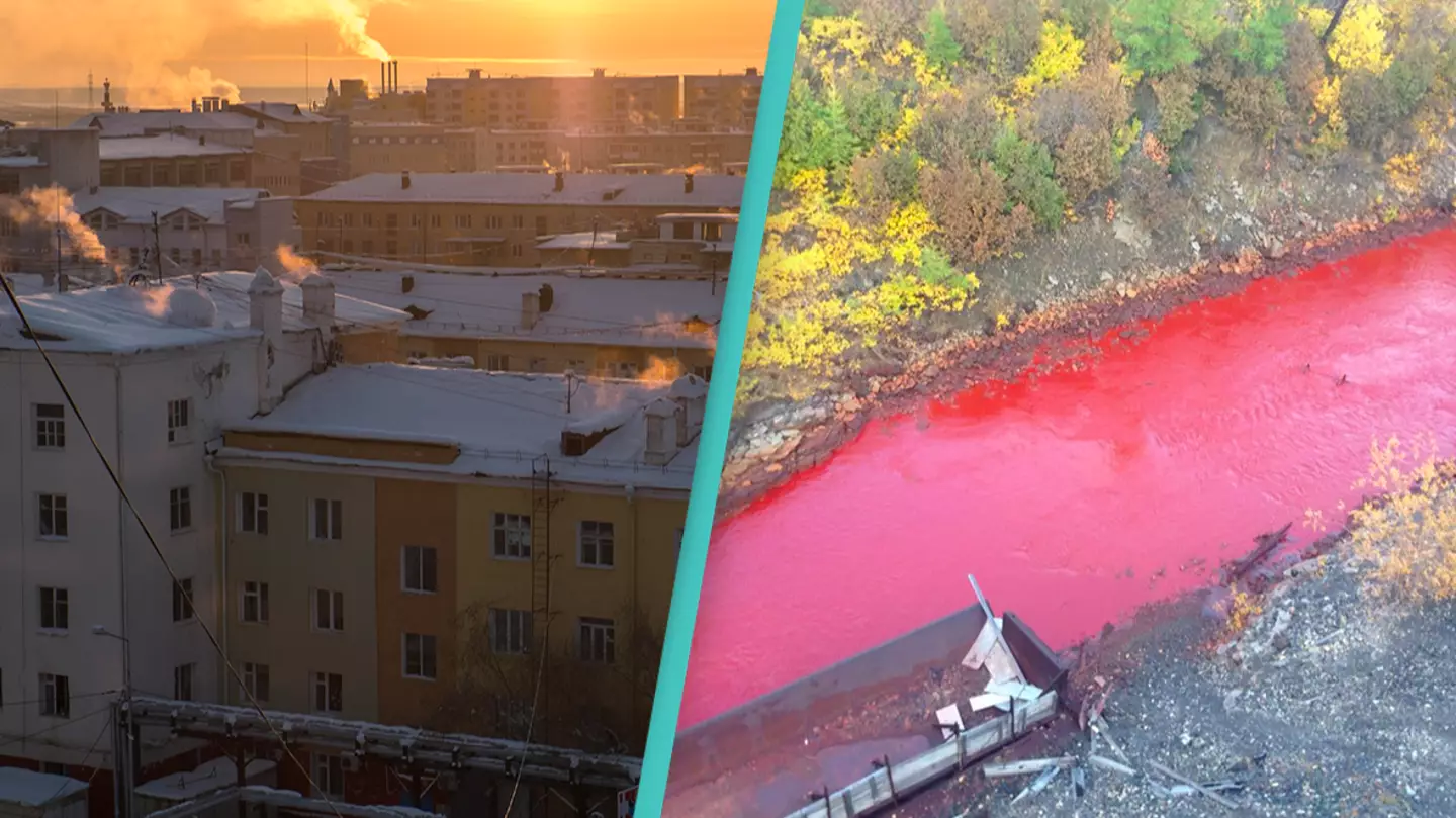 Inside 'Most Depressing City On Earth' With -30C Temps And Blood-Red River
