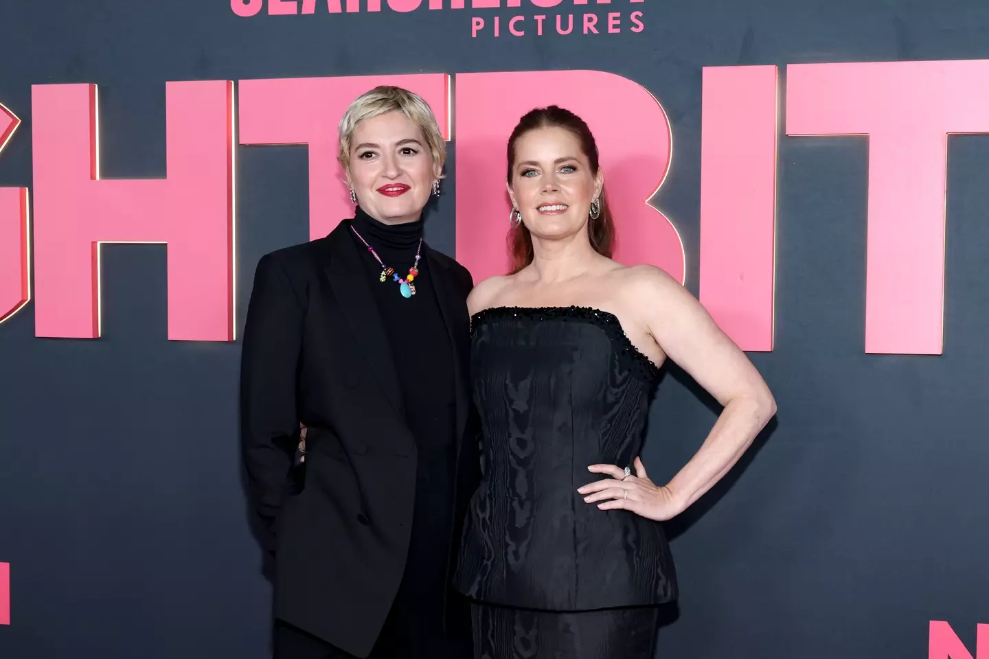 Marielle Heller and Amy Adams at the LA premiere of Nightbitch (Amy Sussman/Getty Images)