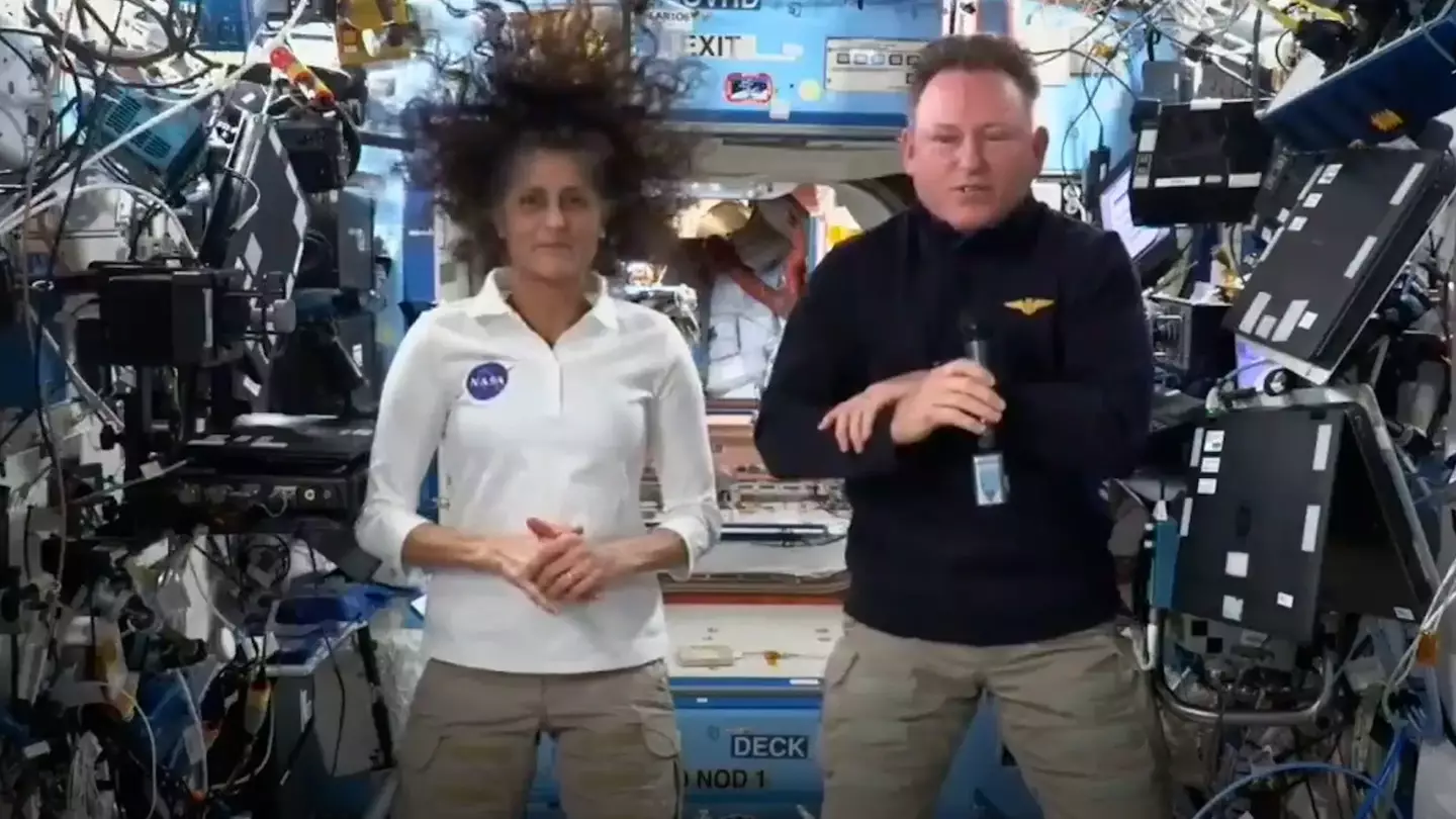 Suni Williams and Butch Wilmore were stuck on the ISS for nine months (YouTube/NASA)