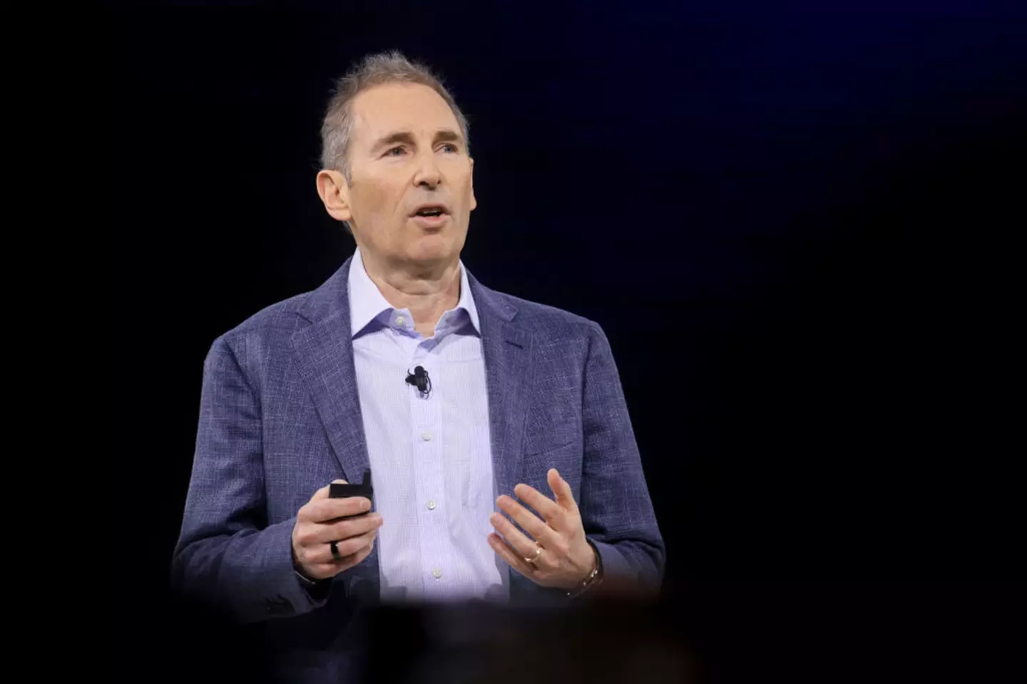 Andrew Jassy has sent a controversial email out to Amazon employees about AI (Michael Nagle/Bloomberg via Getty Images)