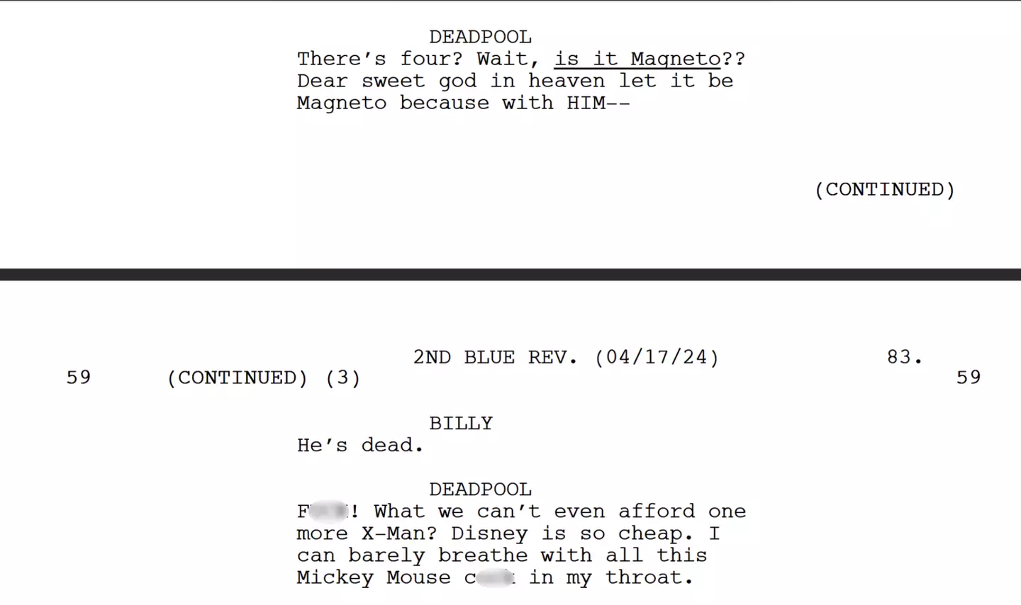 People believe the actual script for the film has leaked online(MCU film news/Twitter)