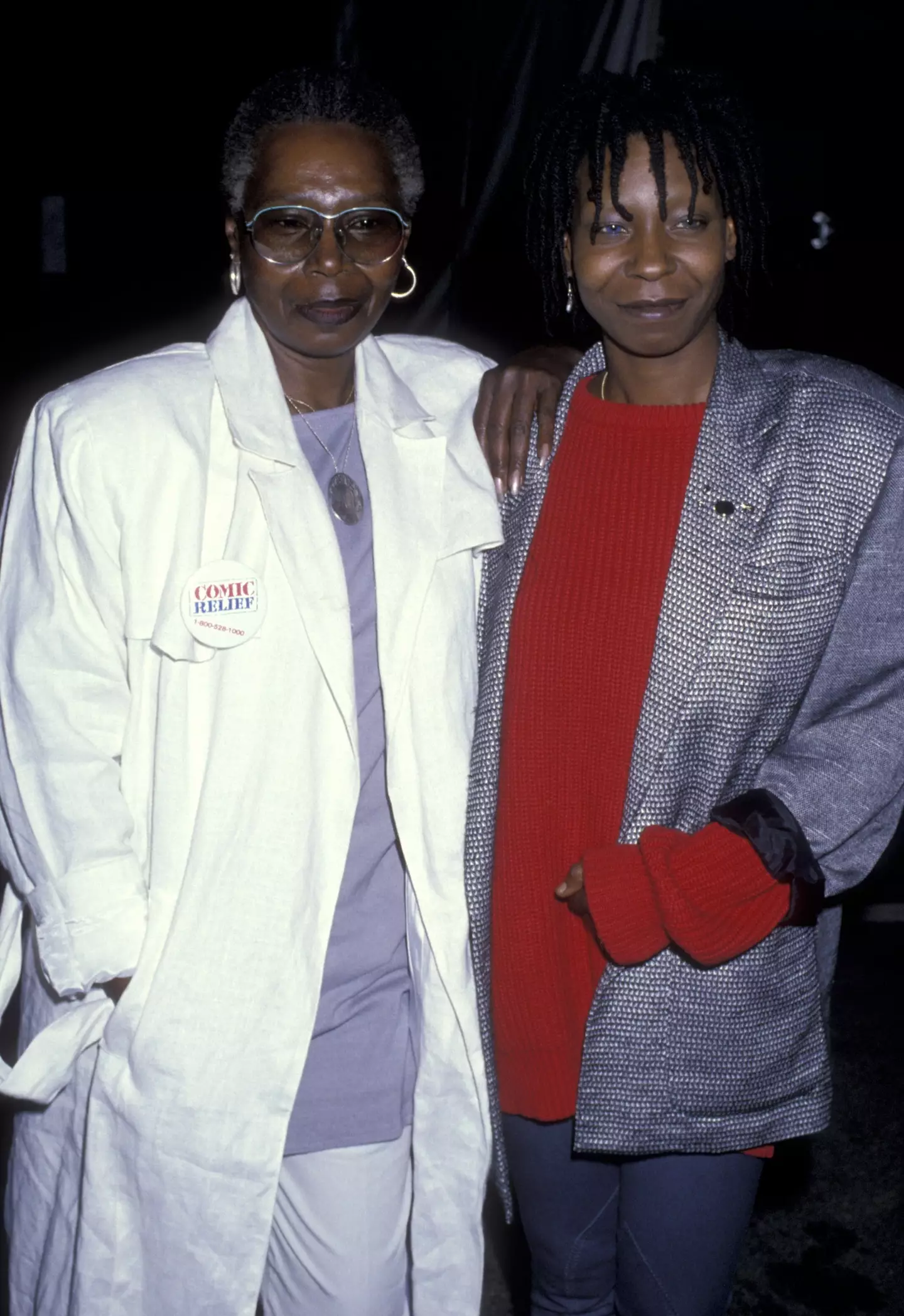Whoopi Goldberg and her mom. (Ron Galella, Ltd./Ron Galella Collection via Getty Images)