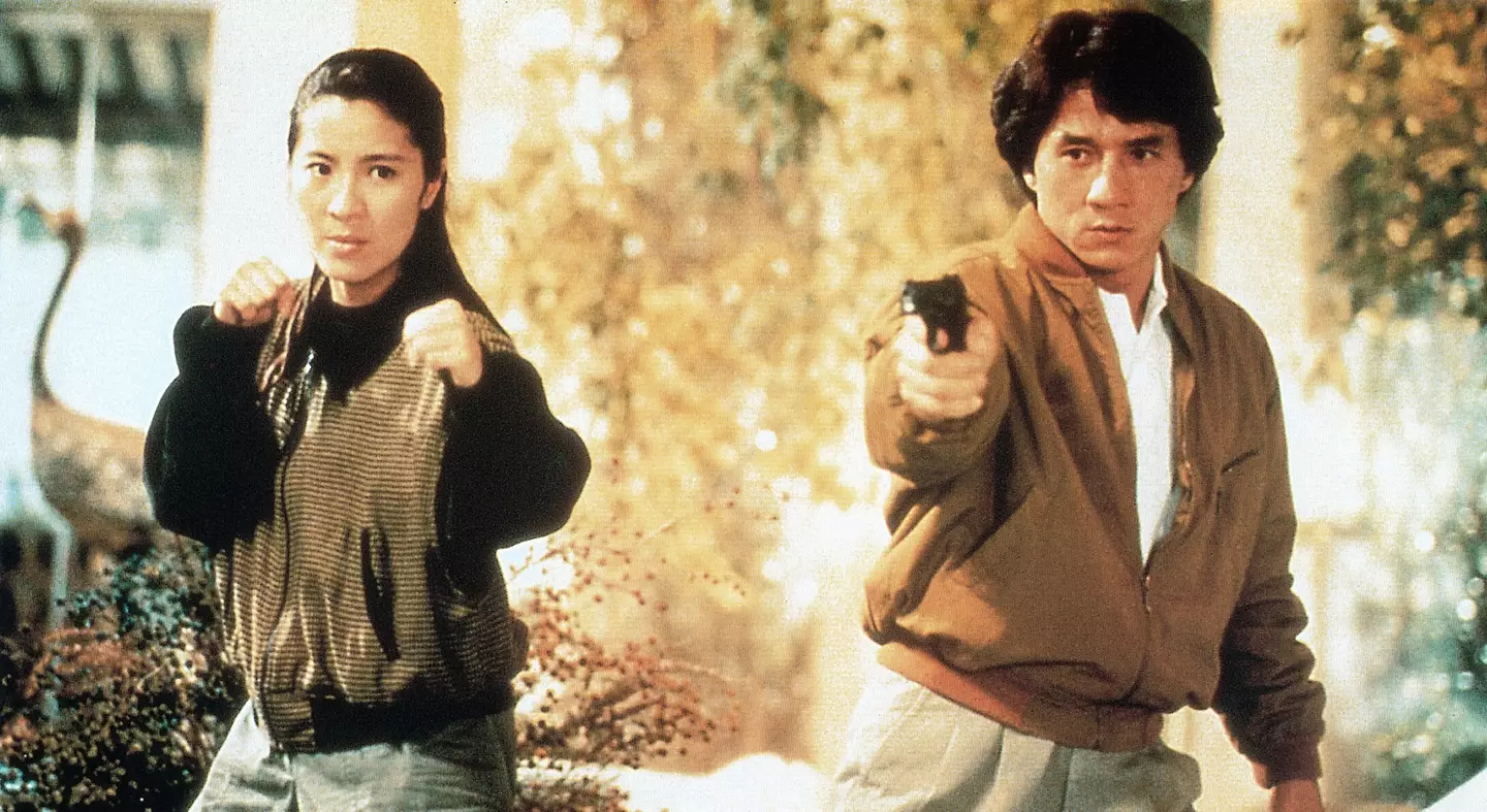 Yeoh and Chan in 1992 film Supercop.