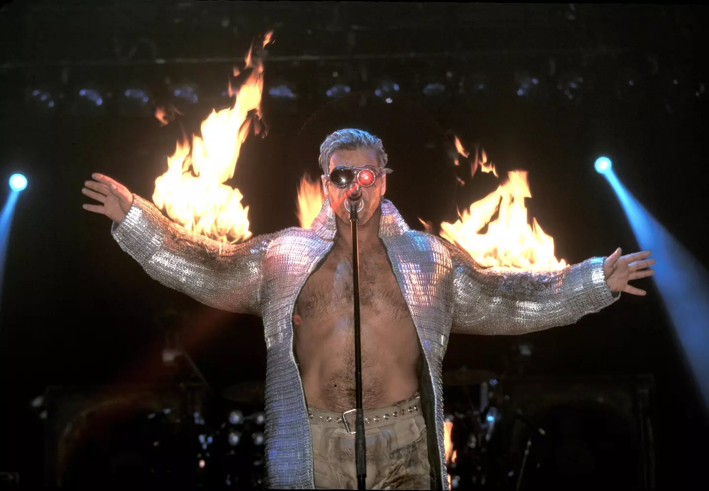 Rammstein were playing a gig in the Lithuanian capital, Vilnius. John Atashian/Alamy Stock Photo