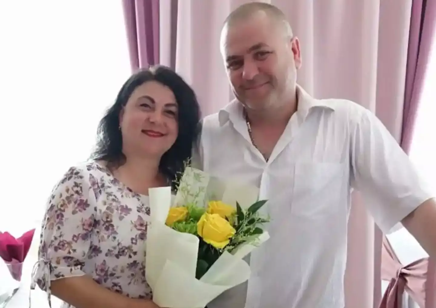 Petro and his wife, Yulia.