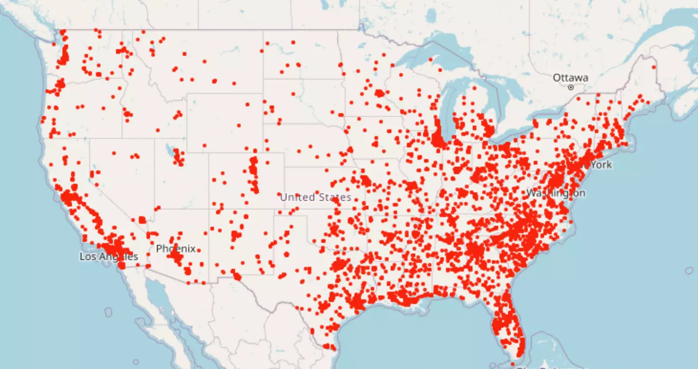 People killed by guns in the US in 2022.