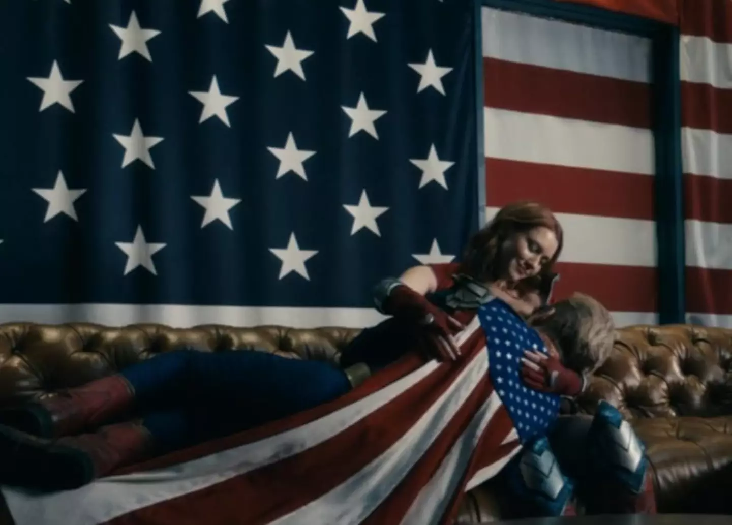 Yep... this is pretty integral Homelander's character believe it or not (Prime Video)