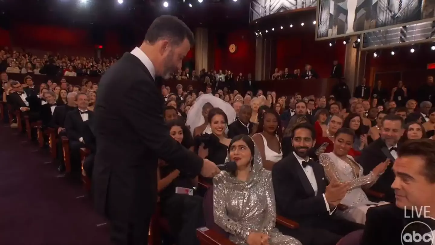 There was a rather awkward segment between Malala Yousafzai and Jimmy Kimmel.