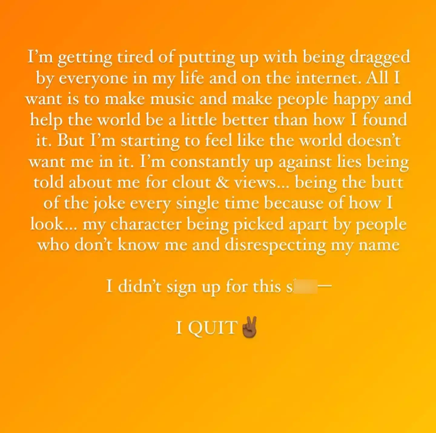 Lizzo recently issued a statement via her Instagram Story.