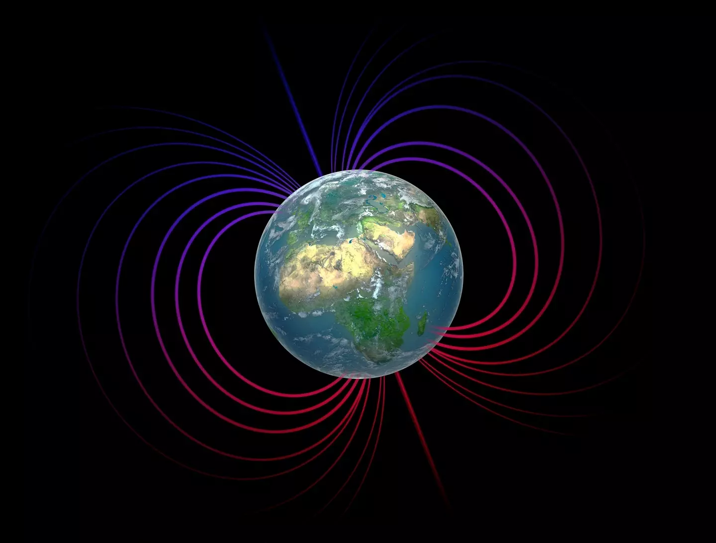 The magnetosphere is the series of magnetic fields that surround our planet.