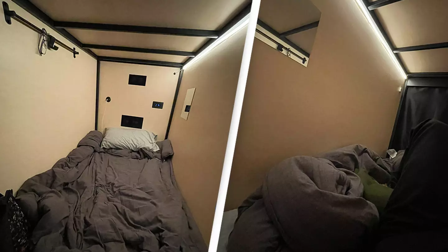 People have concerns after man shows what it’s like living in $700 sleeping pod