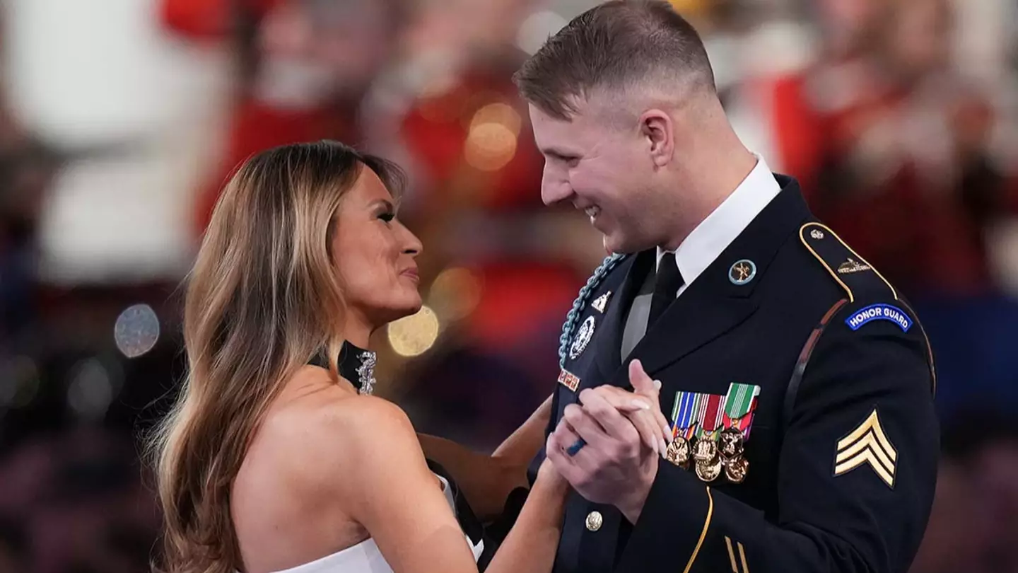 Army sergeant who danced with Melania Trump reveals what she said to him during inaugural ball