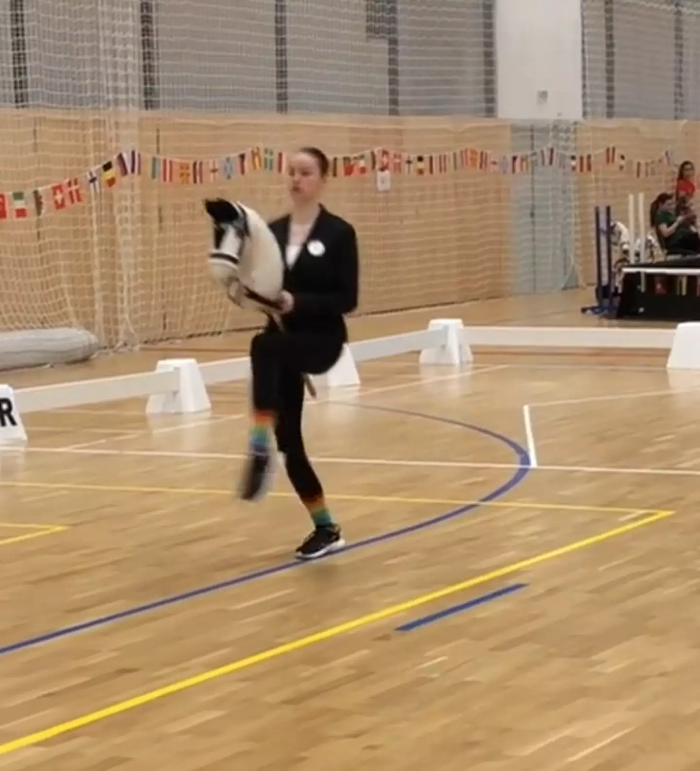 Anna, a hobby horse rider, hit back at criticism on TikTok (TikTok/kht_duck)