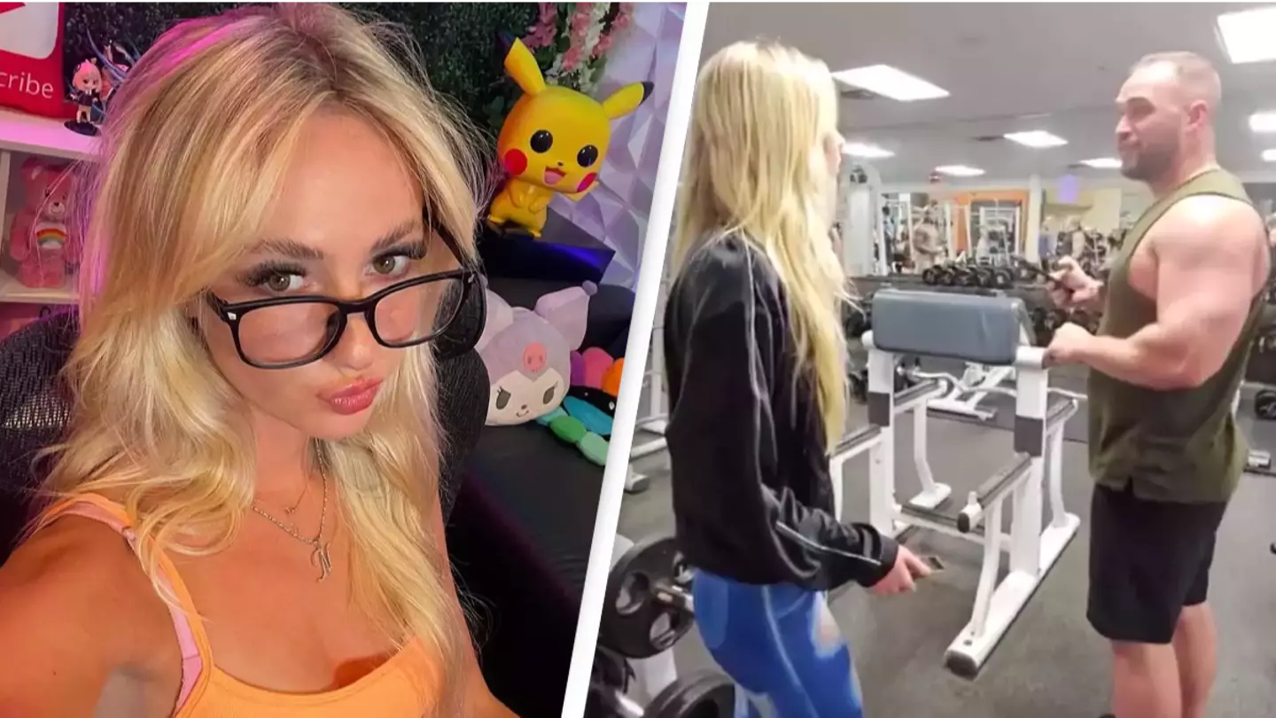 Influencer who tried wearing painted pants to gym slams double standards as she responds to criticism