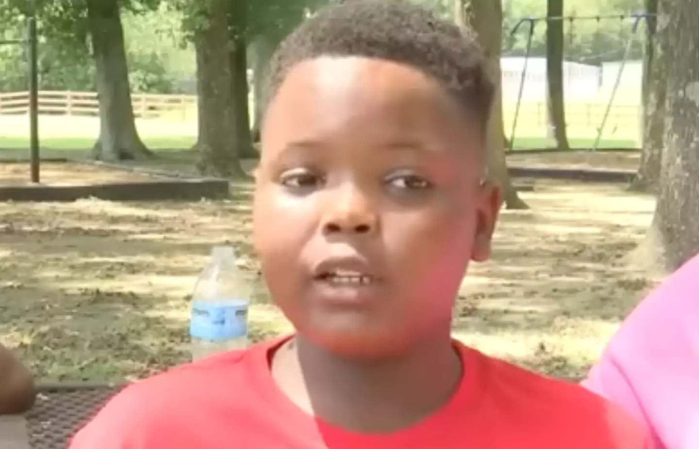 Quantavious was held in a cell for up to an hour.