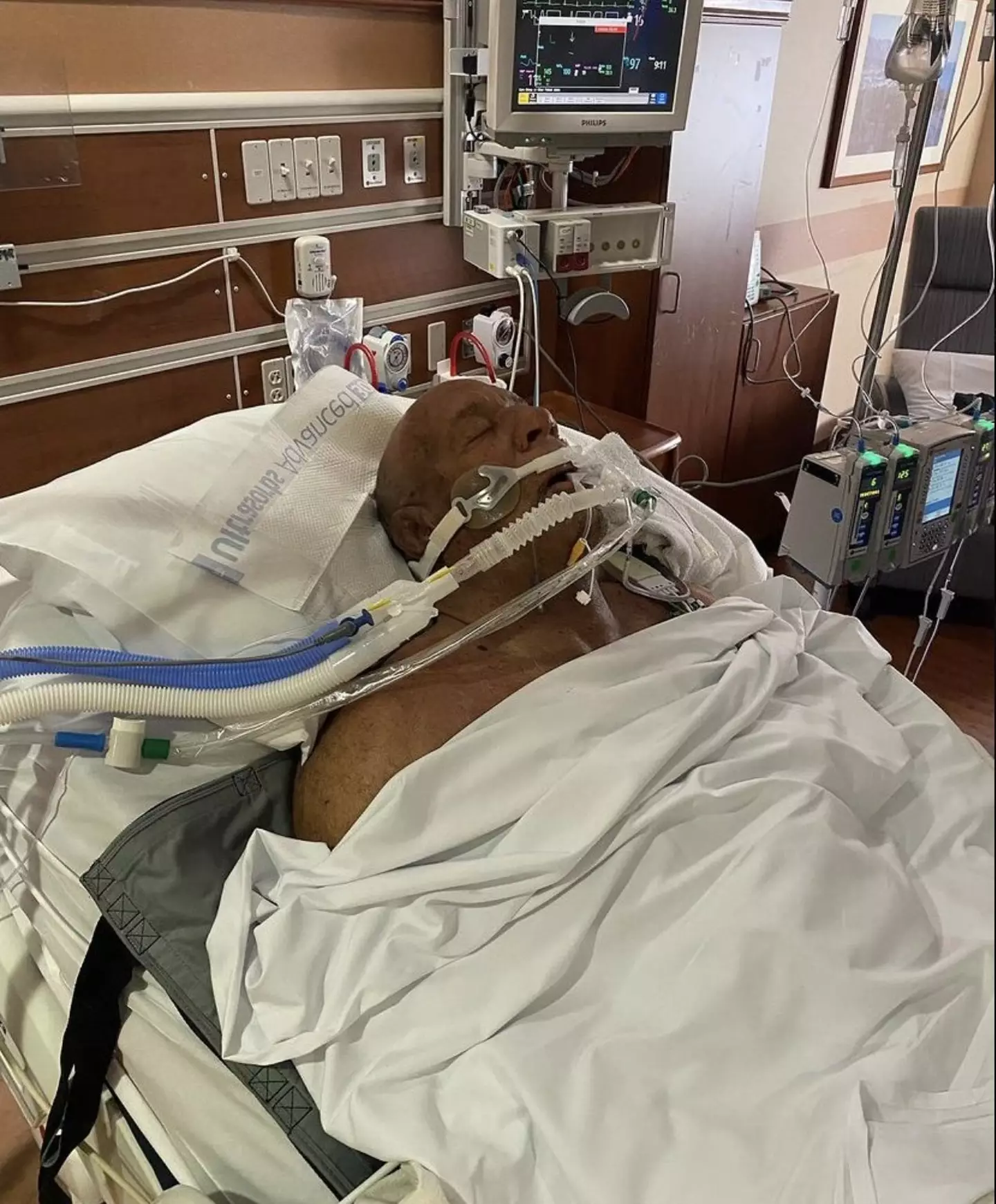 The retired UFC star is now 'fighting for his life'.