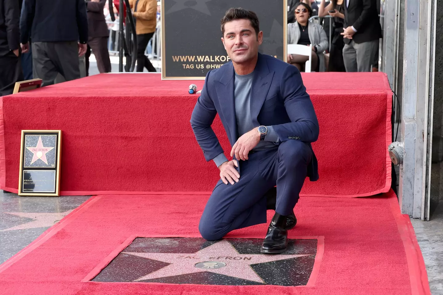 Zac Efron paid tribute to Matthew Perry during his ceremony for the Hollywood Walk of Fame.