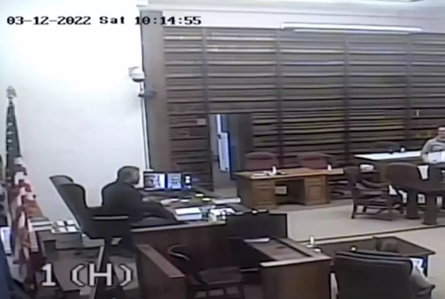 The judge shockingly pulled out a gun in a New Martinsville, West Virginia courtroom.