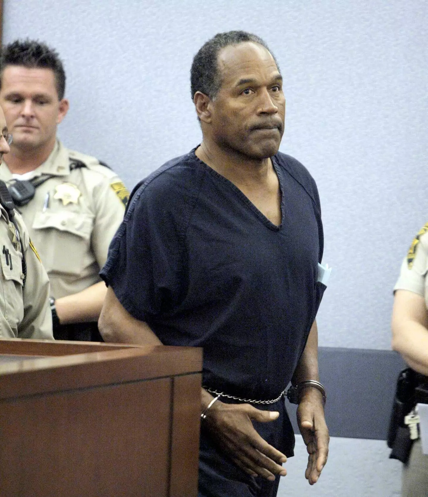 Simpson appearing in court in 2007.