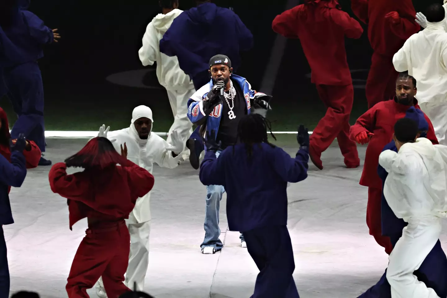 Kendrick Lamar headlined the halftime show (Cindy Ord/Getty Images)