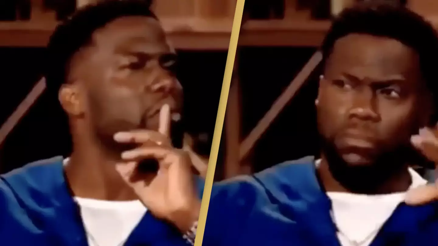 People think Kevin Hart's reaction during interview confirms the Illuminati exists