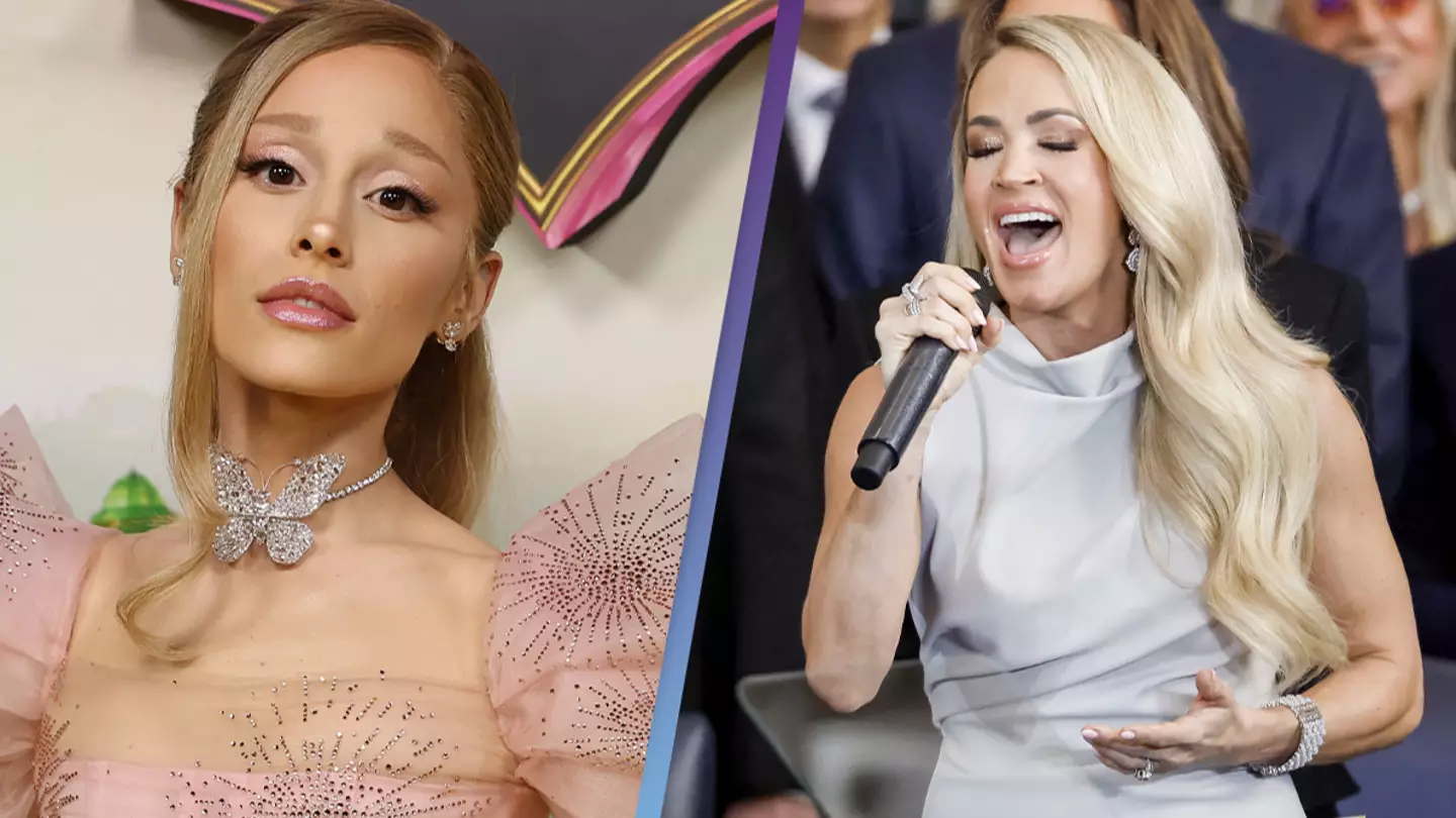 Fans think Ariana Grande just shaded Carrie Underwood's inauguration performance in brutal act