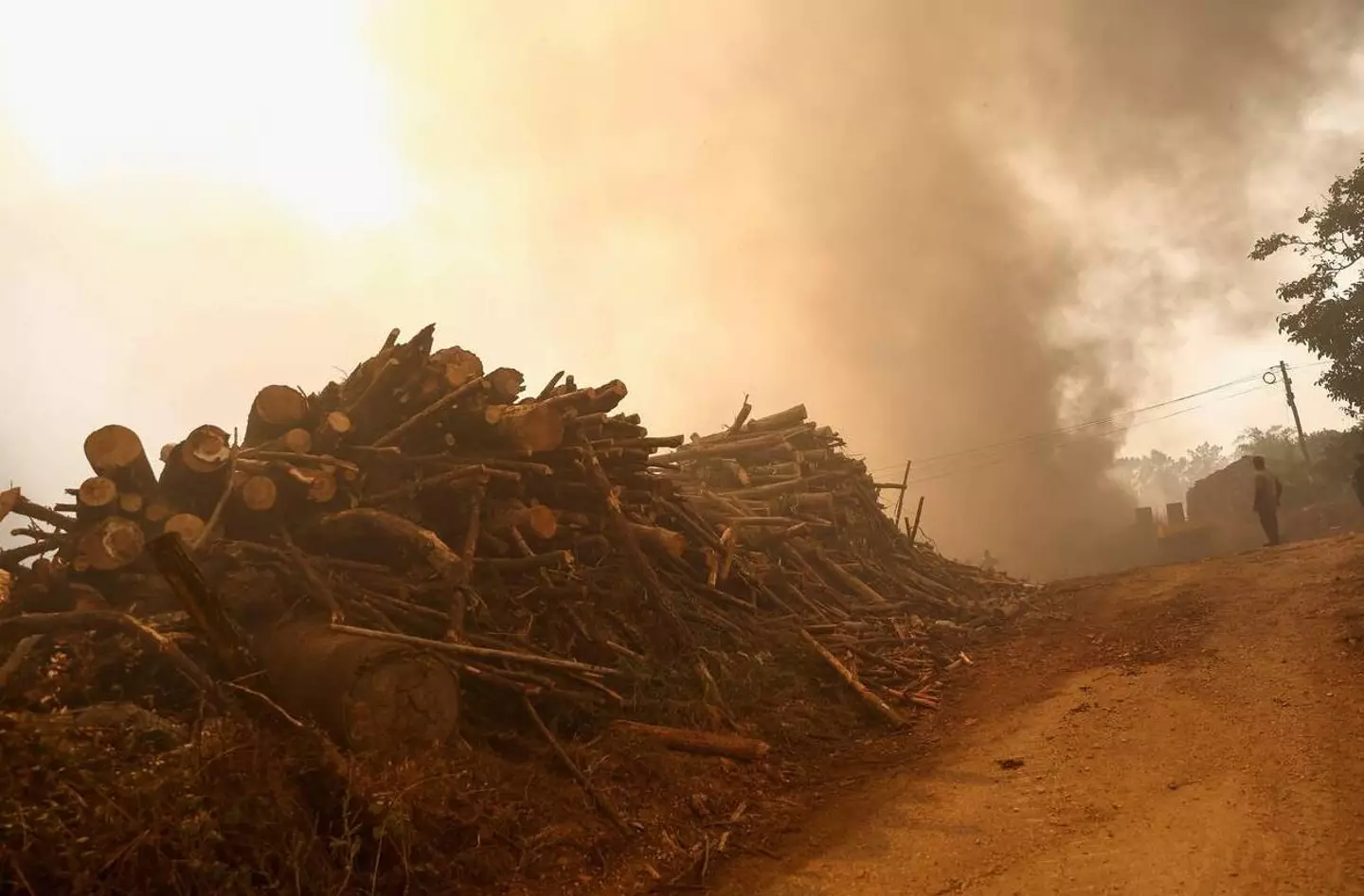 Authorities worked tirelessly to keep the blazes contained.