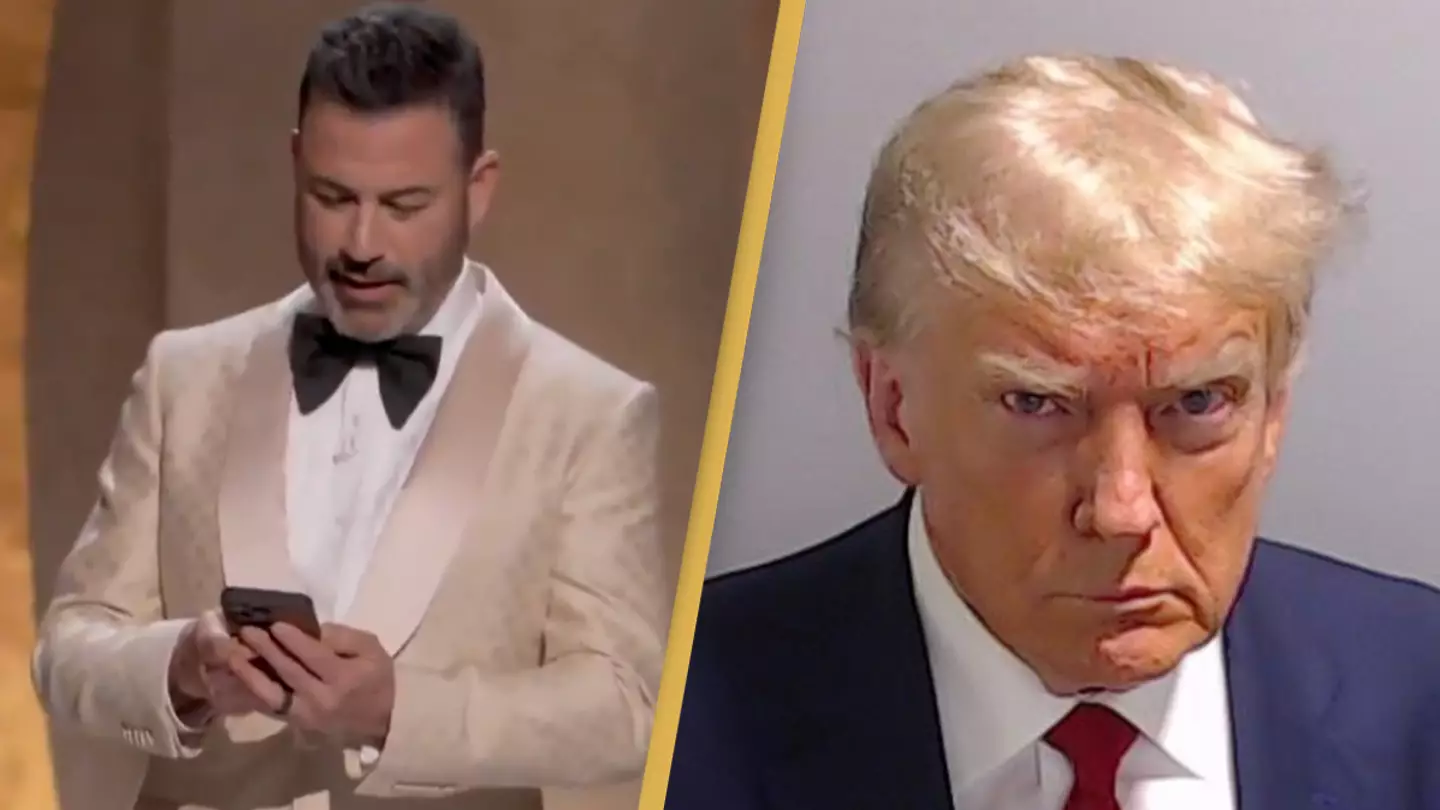 Jimmy Kimmel destroys Donald Trump as he reads out president's review of his Oscars hosting live on air