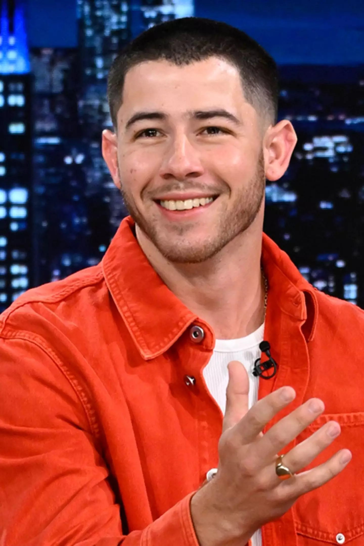 Nick Jonas equated the Disney Channel Games to Love Island. (NBC/Jeff Daly/Getty)