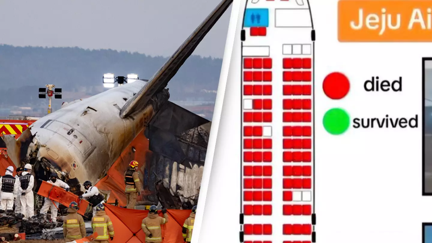 Shocking seating plan shows location of passengers who survived Jeju Air crash that killed 176 people