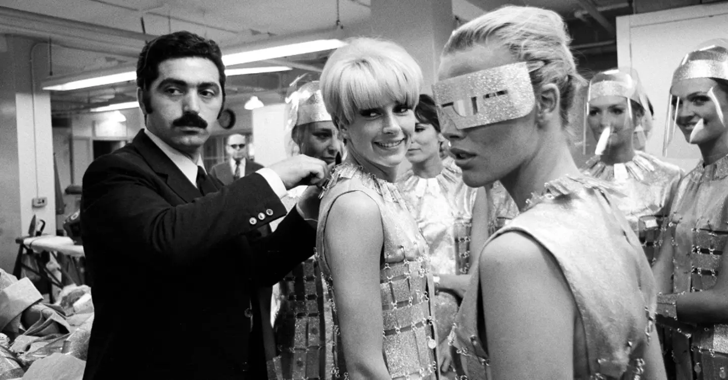 Paco Rabanne was known for his eccentric designs.