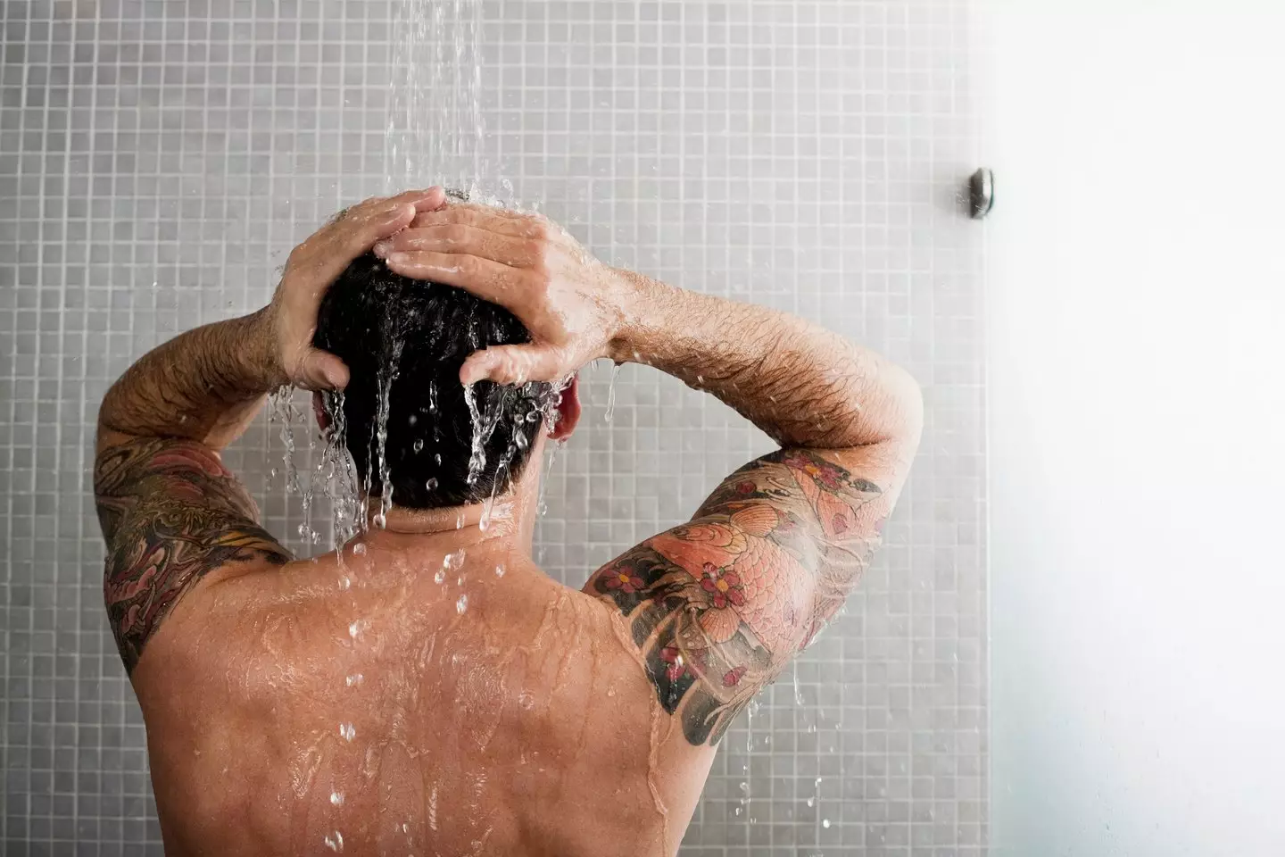According to the doctor, showering every two to three days is 'sufficient' for the elderly (Getty Stock Images)