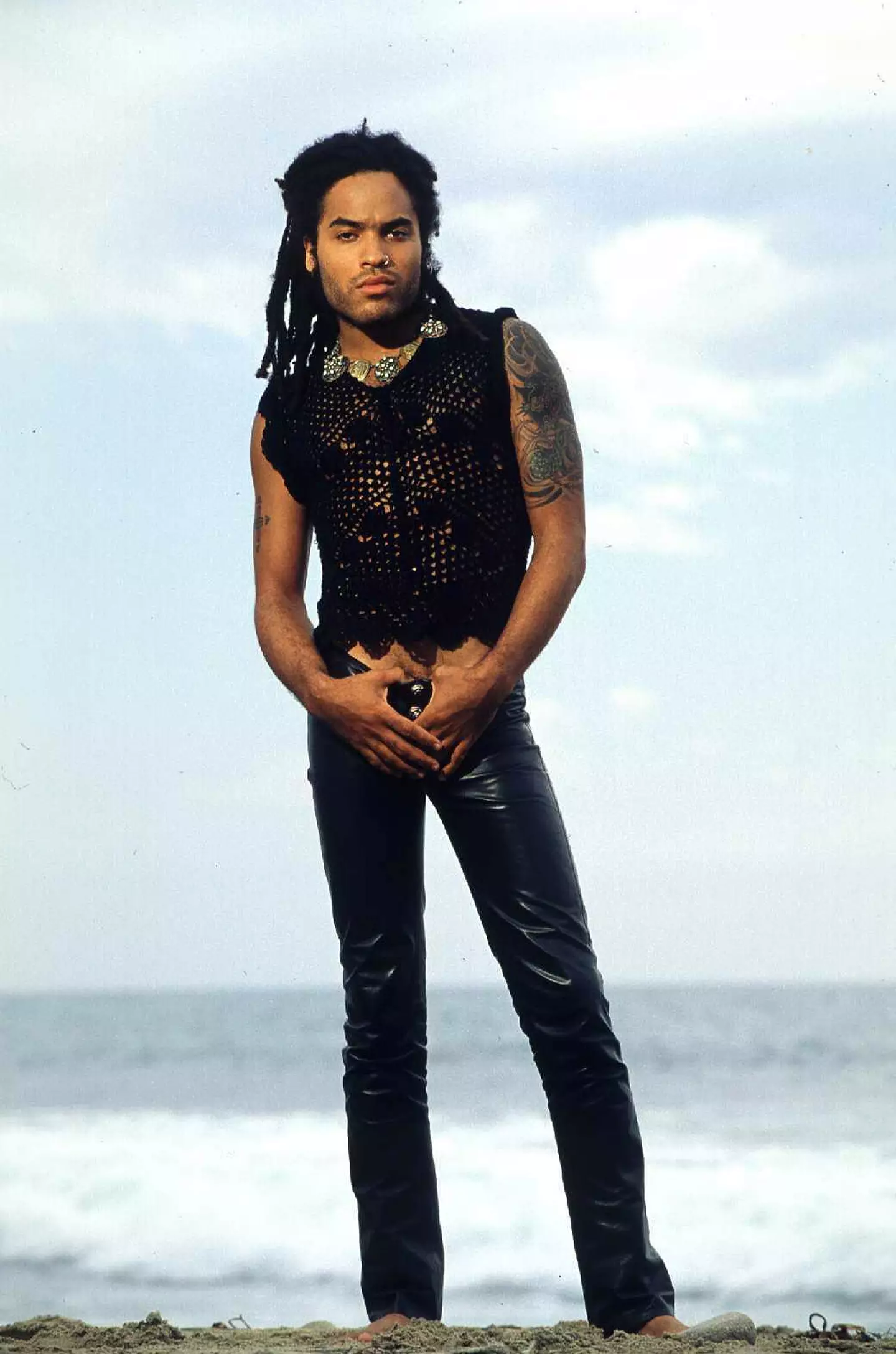 Lenny rocking a mesh shirt in 1992.