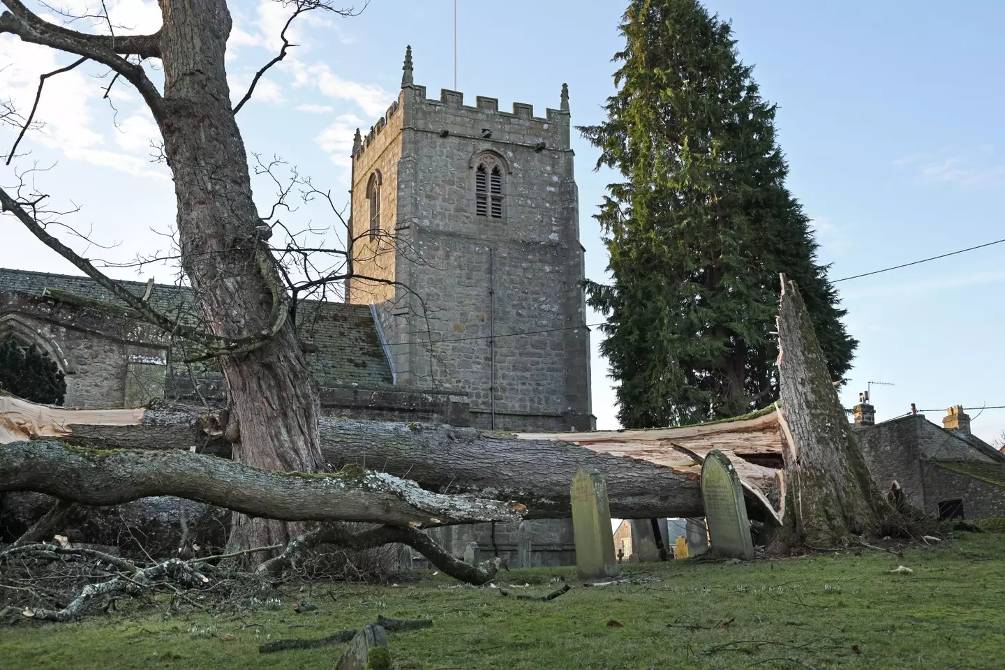 Storm Malik damage (Alamy)