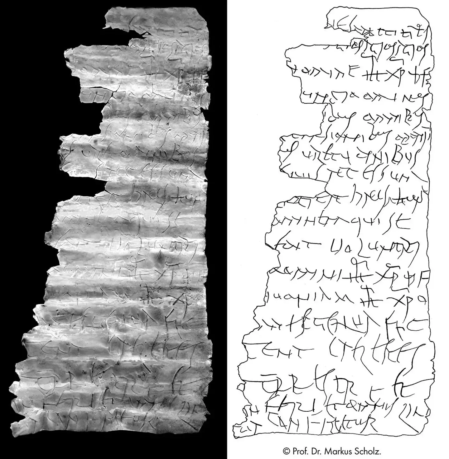 The 18-line text has been dubbed the Frankfurt Silver Inscription (Leibniz Institute for Archaeology in Mainz (LEIZA))