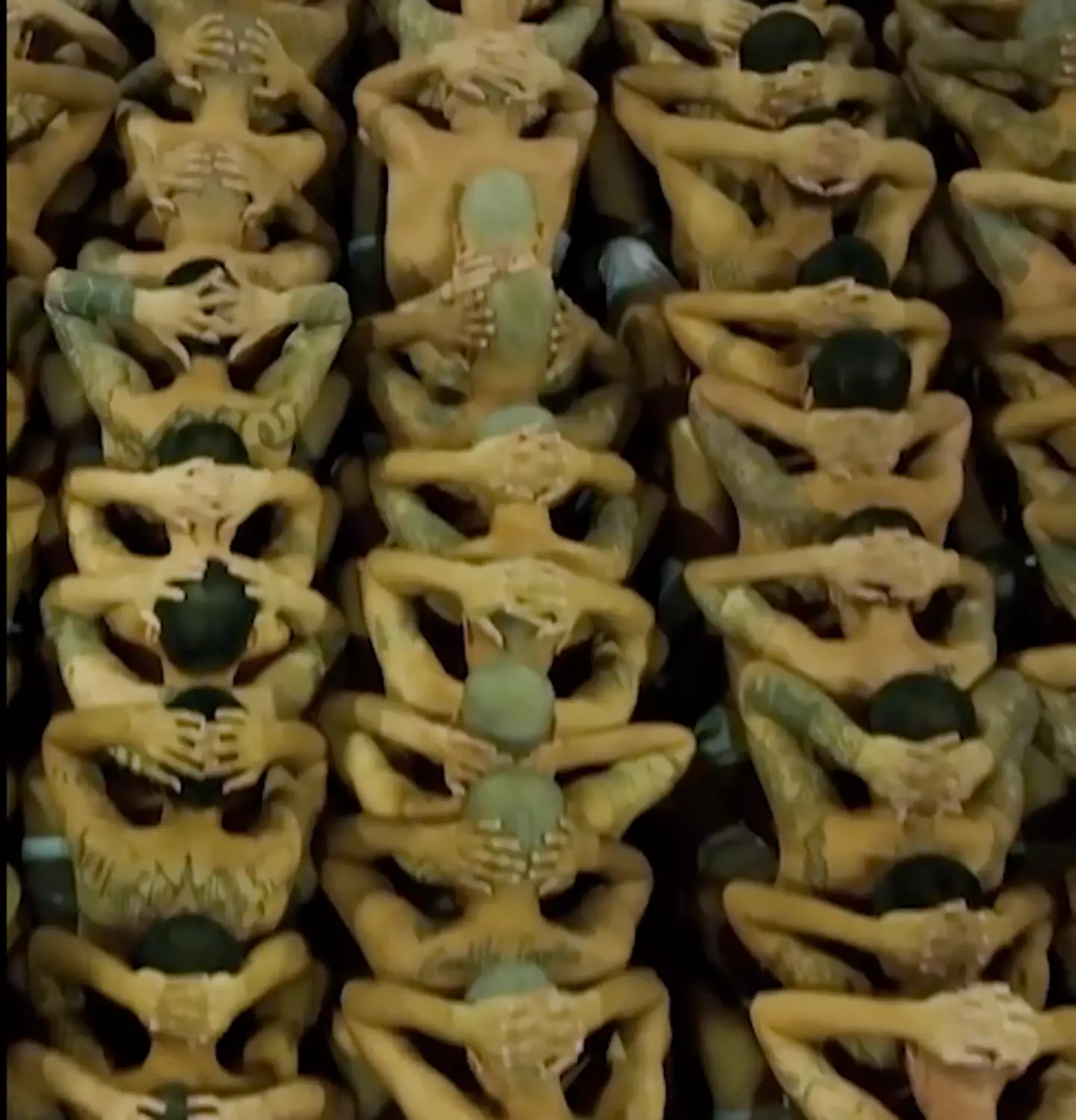 The first 2,000 gang members were transferred to the centre yesterday.