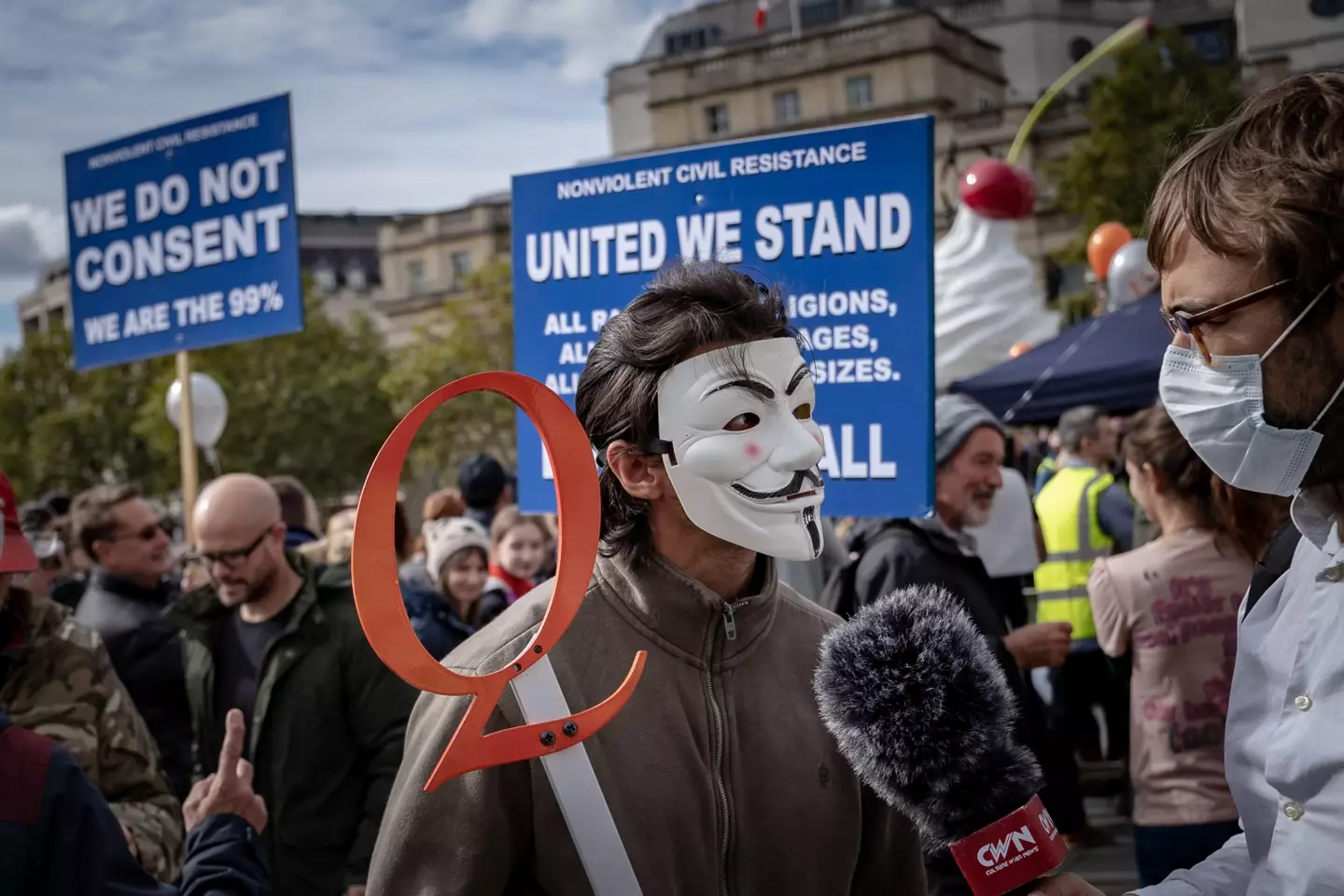 The QAnon conspiracy doesn't make one lick of sense. (Alamy)