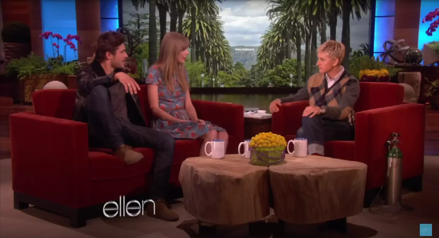 The pair appeared on Ellen's show.