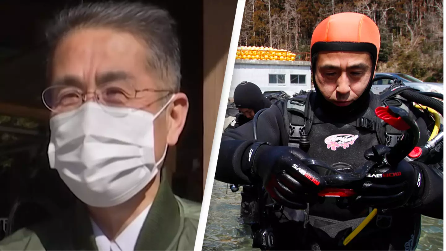 Man who still goes diving every week looking for his wife's body after Japan's 2011 tsunami