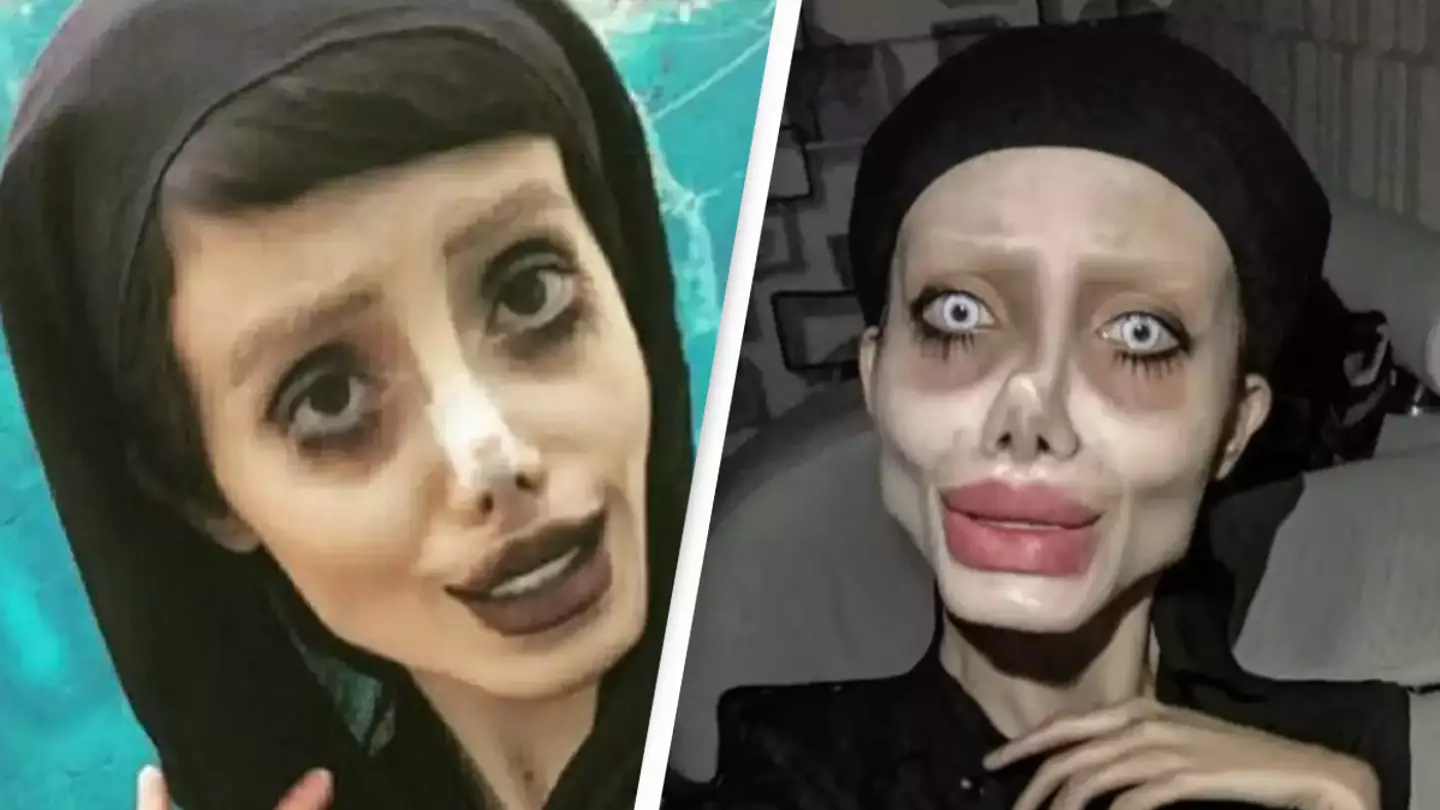 'Zombie Angelina Jolie' shares reason behind viral appearance after revealing real face following prison release