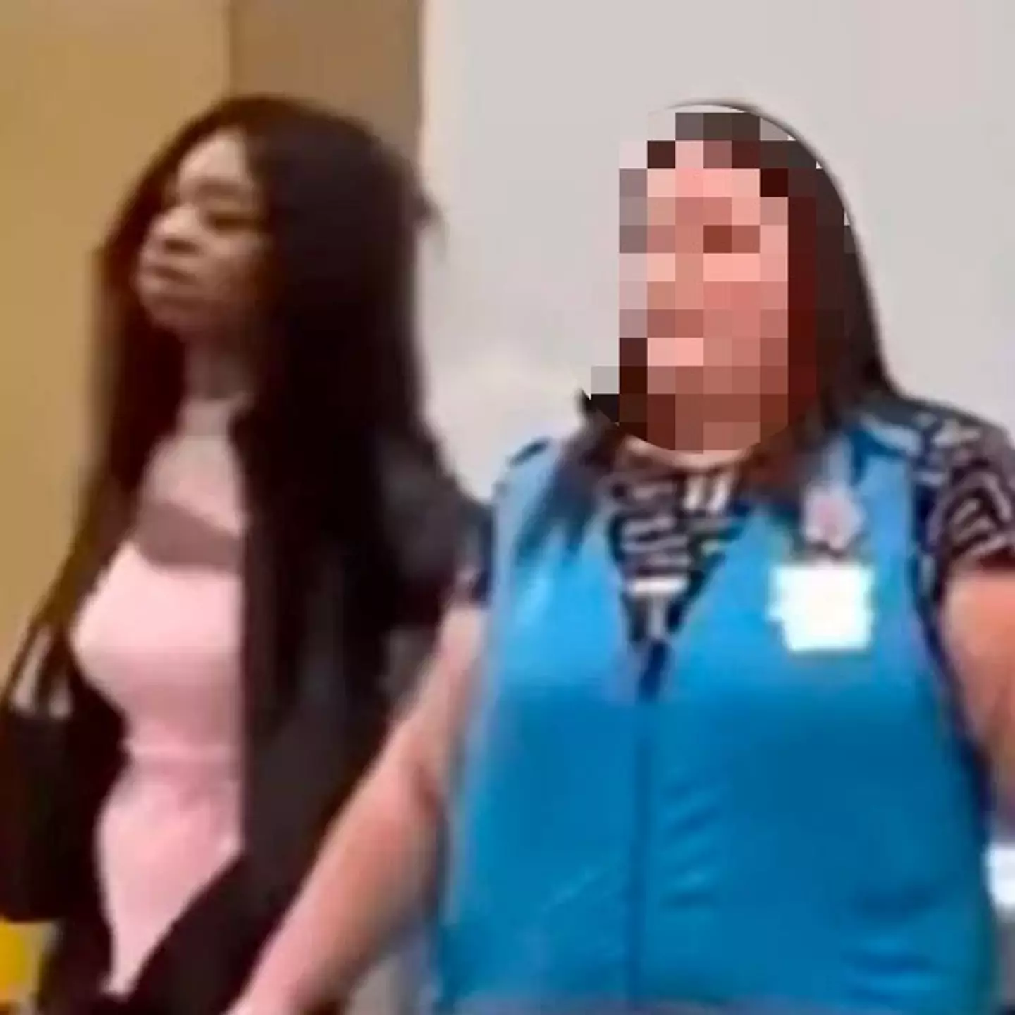 The woman held a Walmart employee hostage.