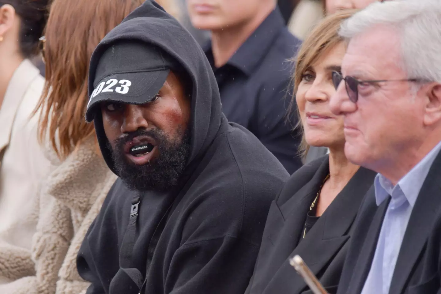 Kanye West caused controversy at Paris Fashion Week.
