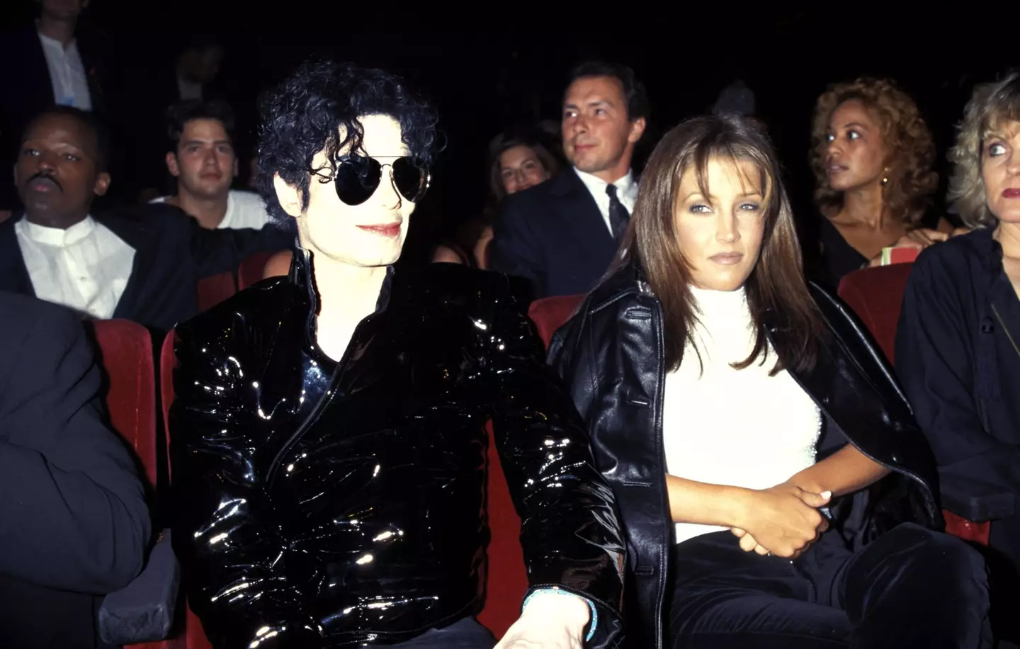 Jackson and Presley at the 12th MTV Video Music Awards in 1995 (Kevin Mazur/WireImage)