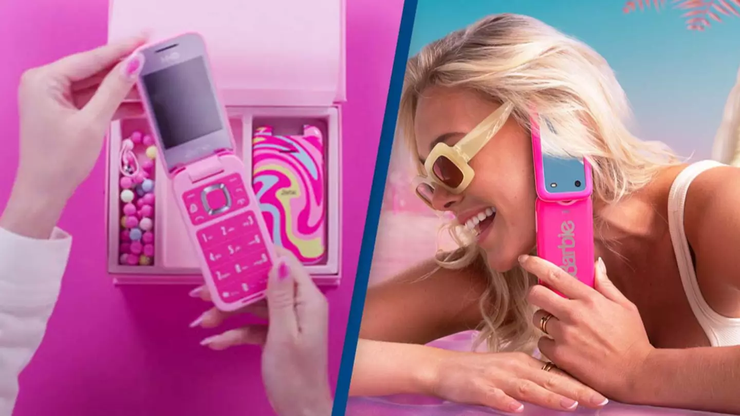 Nokia makers launch a new Barbie flip phone that can only text and call but people think it has a great purpose