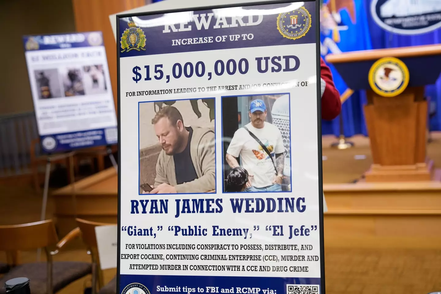 Ryan Wedding is wanted by the FBI (Andrew Harnik/Getty Images)