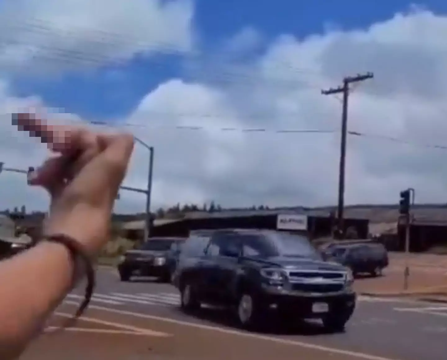 Joe Biden's arrival was met with anger by some locals.