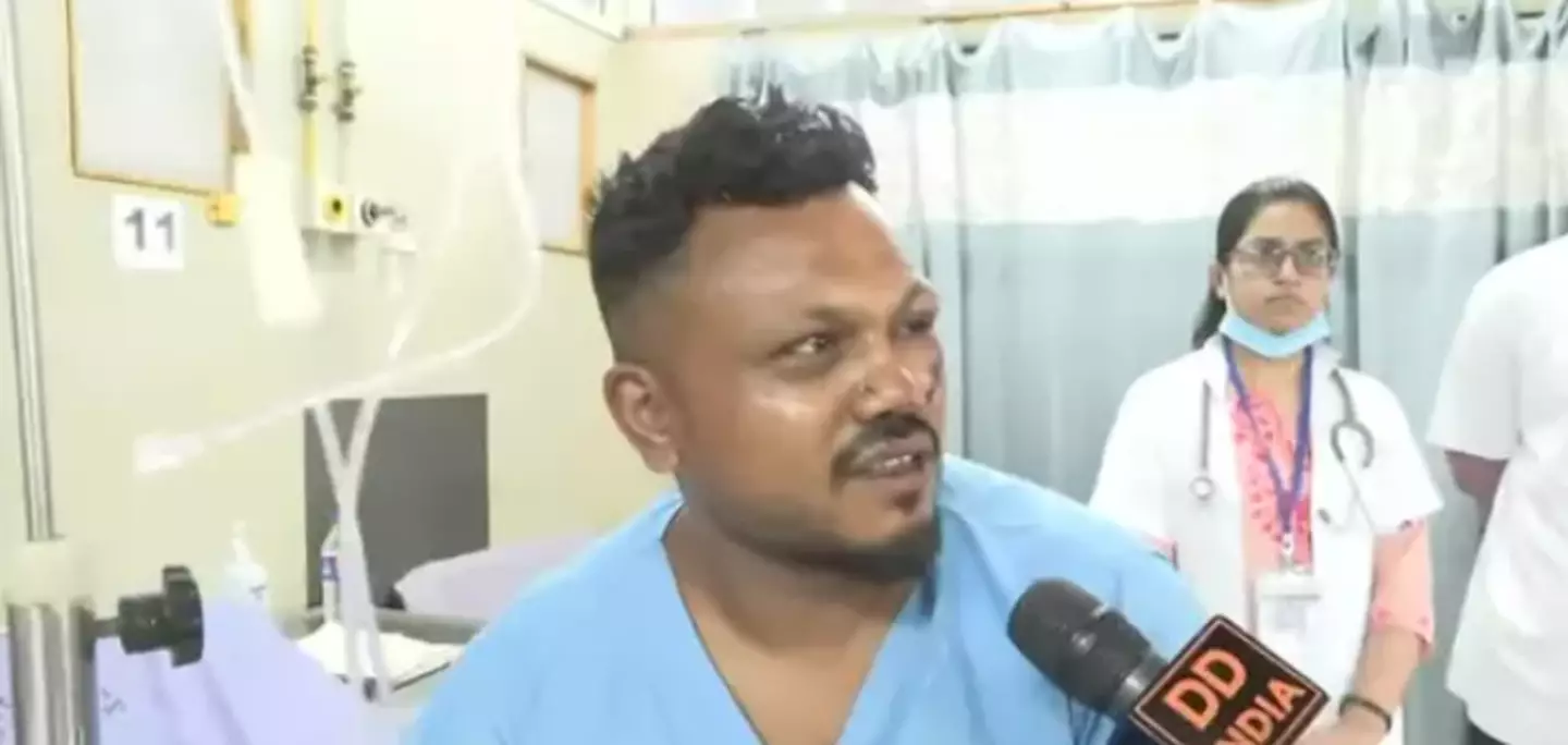 Vishwash Kumar Ramesh was the only survivor of the plane crash (DD India/YouTube)