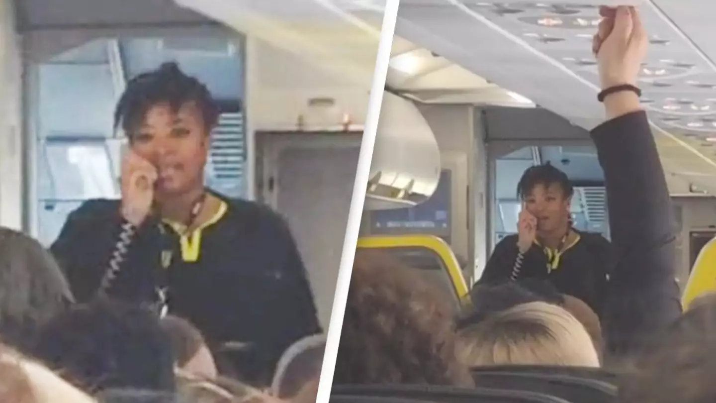 Flight attendant blasts her own airline in savage speech over loudspeaker