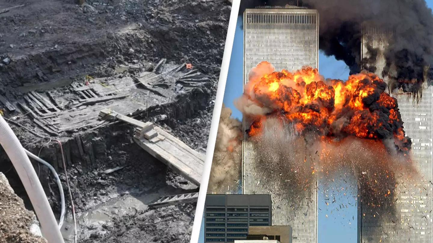 Crews discovered a huge shipwreck underneath the foundations of the World Trade Center Towers after 9/11